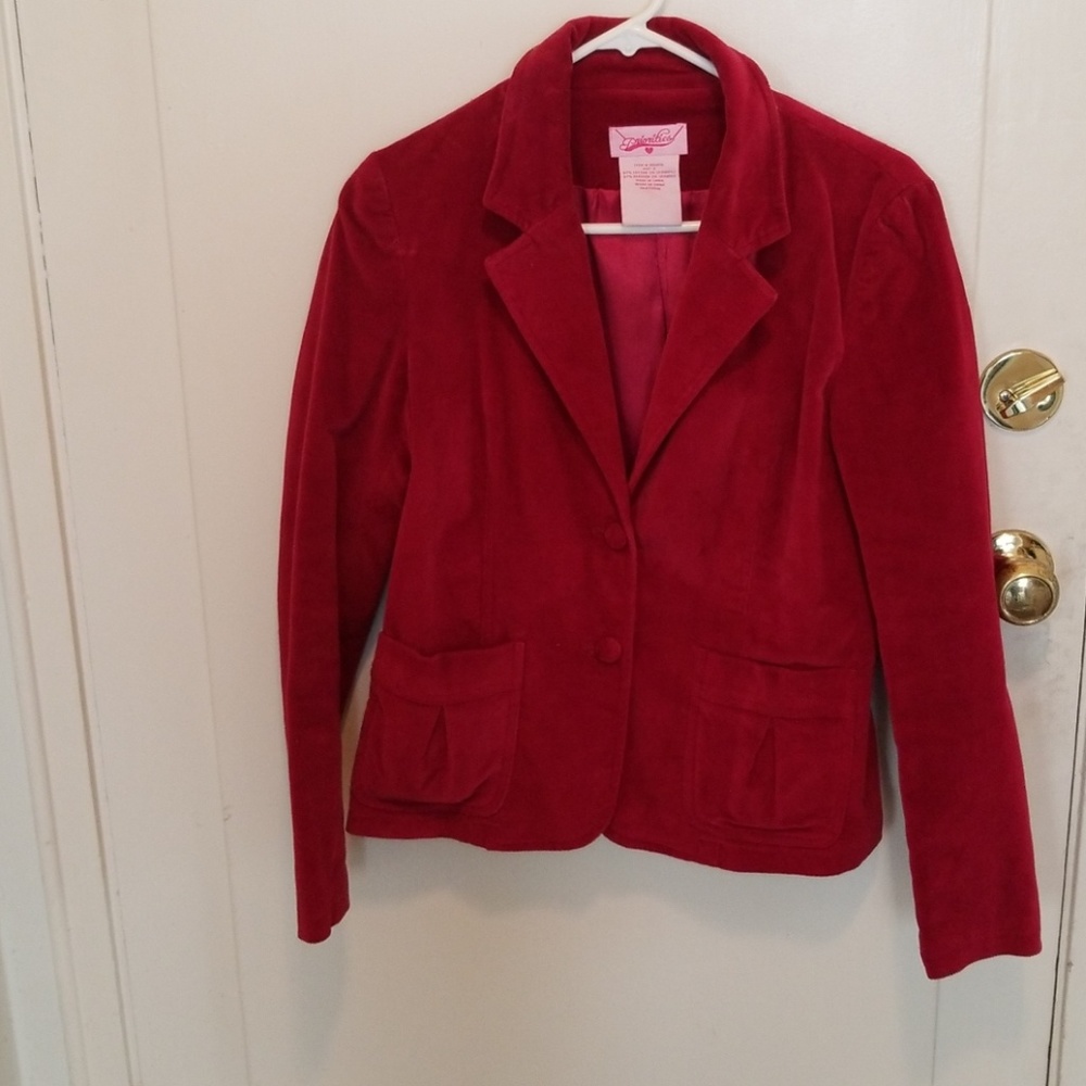 Red Suede Jacket Size S